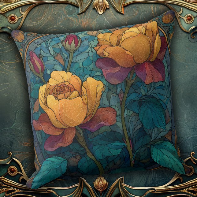 Vintage Nature Reimagined in a Floral Cushion (Creator Uploaded)