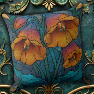 Vintage Nature Reimagined in a Floral Throw Pillow