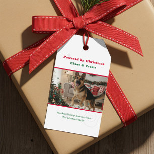 Vintage Naughty Funny Dog Pet Photo Christmas Gift Tags