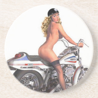 Vintage Naughty Hard-Core Pin Up Girl Coaster