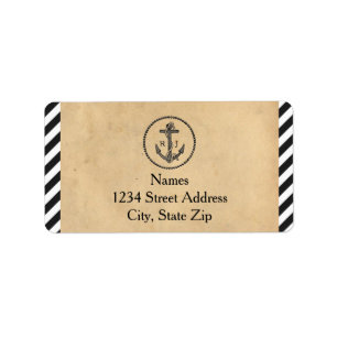 Vintage Nautical Anchor - Address Labels
