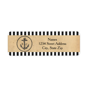 Vintage Nautical Anchor - Address Labels