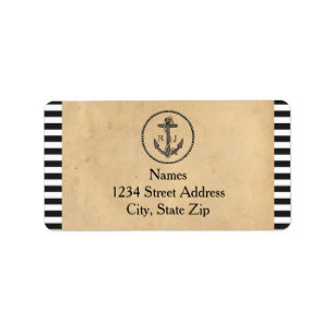 Vintage Nautical Anchor - Address Labels