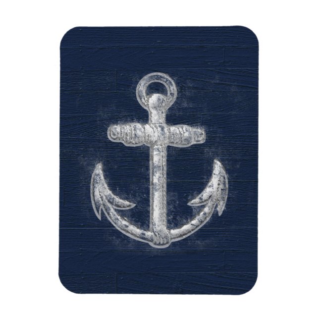 Vintage Nautical Anchor Magnet (Vertical)