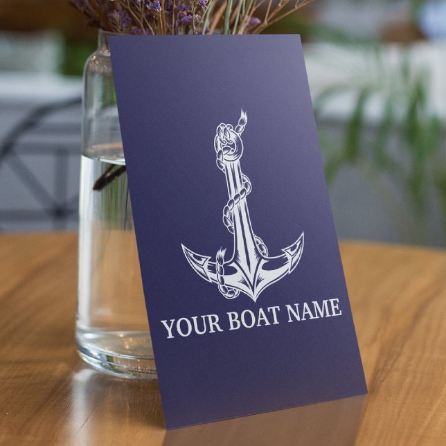 Vintage Nautical Anchor Rope Boat Name (Creator Uploaded)