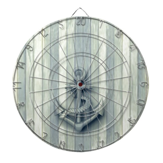 Vintage nautical classy anchor dartboard (Front)