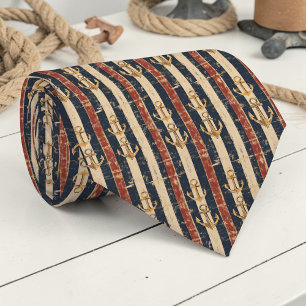 Vintage Nautical Custom Necktie