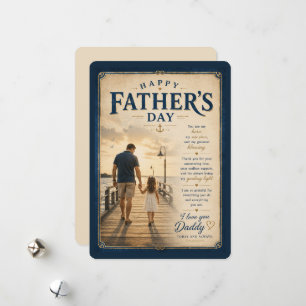 Vintage Nautical Dad Card