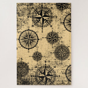 Vintage Nautical Pattern Jigsaw Puzzle
