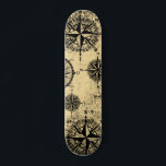 Vintage Nautical Pattern Skateboard<br><div class="desc">Vintage Nautical Pattern</div>