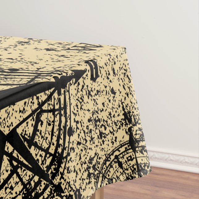 Vintage Nautical Pattern Tablecloth (In Situ)