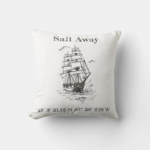  Vintage Nautical Pillow