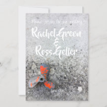 Vintage nautical wedding invitation