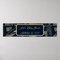 Vintage Nautical Whale Blue Baby Shower