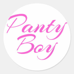 Vintage Navy and Pink Watercolor Floral Classic Round Sticker