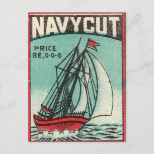 Vintage Navy Cut Travel Postcard