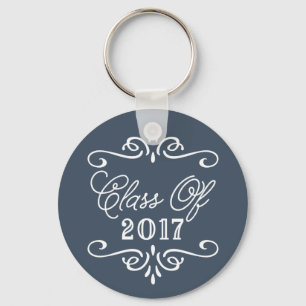 Vintage Navy   Graduation Key Ring