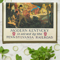 Vintage NC Wyeth Travel Poster, In Old Kentucky