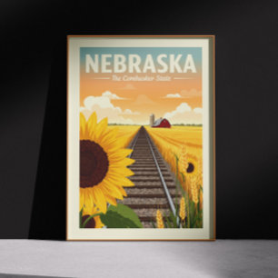 Vintage Nebraska Poster