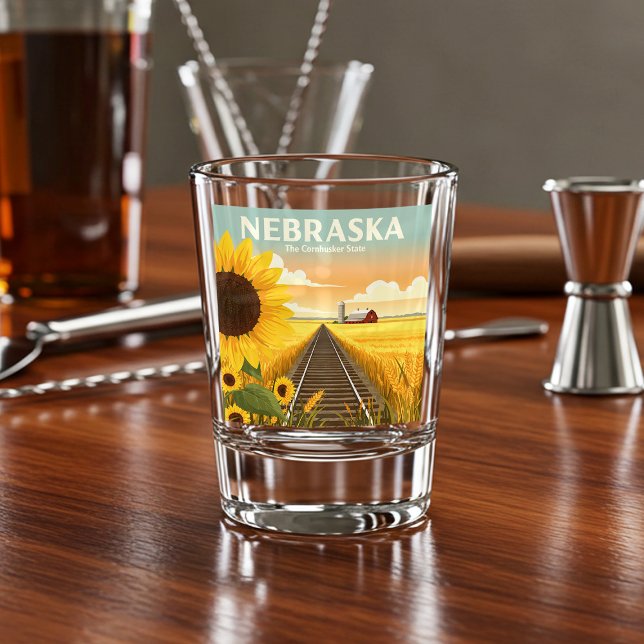 Vintage Nebraska Shot Glass (Creator Uploaded)
