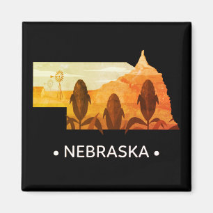 Vintage Nebraska State Magnet