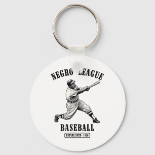 Vintage Negro League Bysebyll Black History Month Key Ring