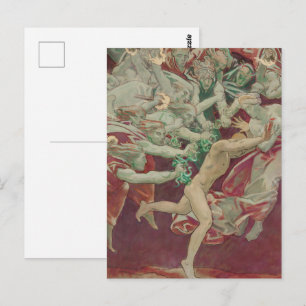 Vintage Neoclassical Orestes Furies Sargent Art Postcard