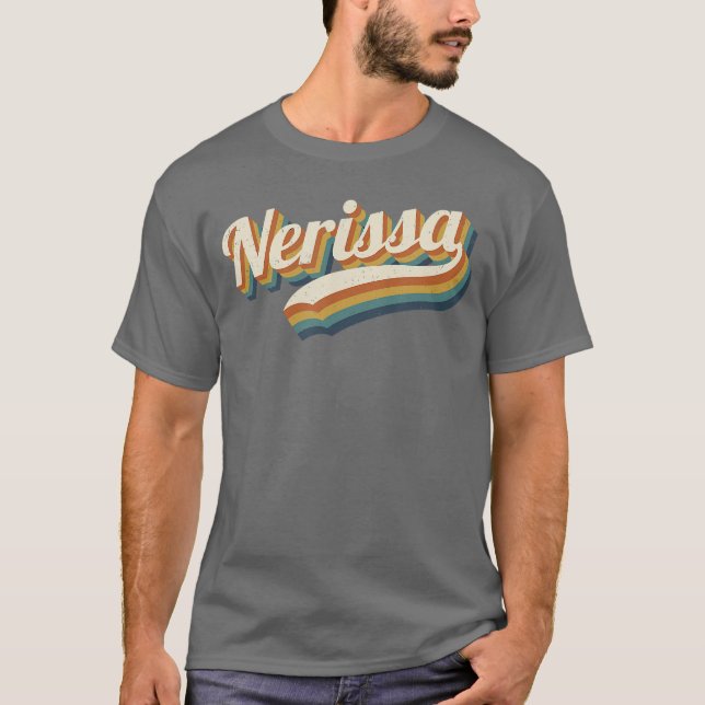 Vintage Nerissa Personalized Name Nerissa boy T-Shirt (Front)