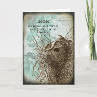 Vintage Nest Greeting Card