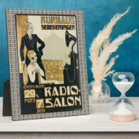 Vintage Netherlands 1920s Radio Salon Tabletop