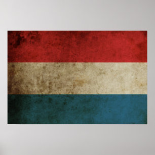 Vintage Netherlands Flag Poster