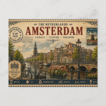  Vintage Netherlands Vacation Souvenir
