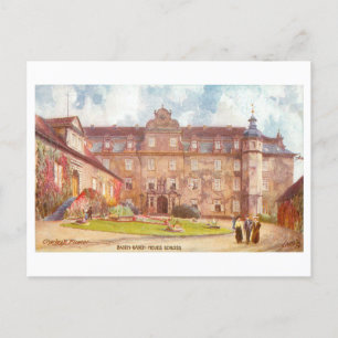 Vintage Neues Schloss (New Castle) in Baden-Baden Postcard