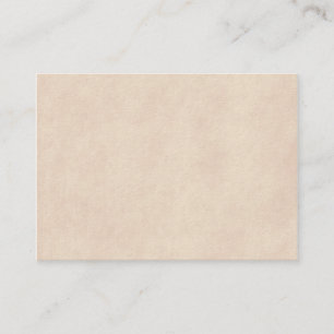 Vintage Neutral Parchment Old Paper Template Blank Business Card