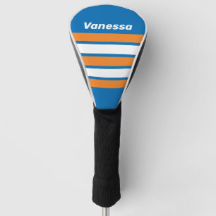 Vintage New Amsterdam Across Striping with Name Golf Head Cover