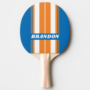 Vintage New Amsterdam Board Stripes with Name Ping Pong Paddle