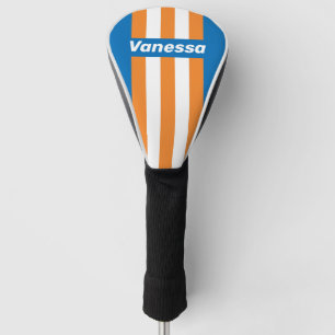 Vintage New Amsterdam Pin Stripes with Name Golf Head Cover