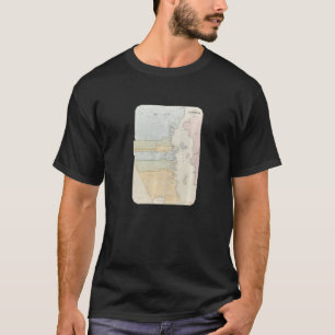Vintage New Bedford Ma Map 1875 T-Shirt