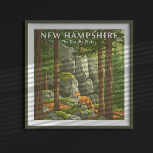 Vintage New Hampshire Poster