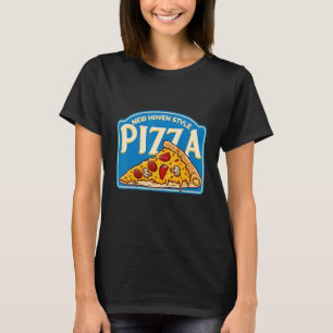 Vintage New Haven Style Pizza   Apizza Ct   T-Shirt