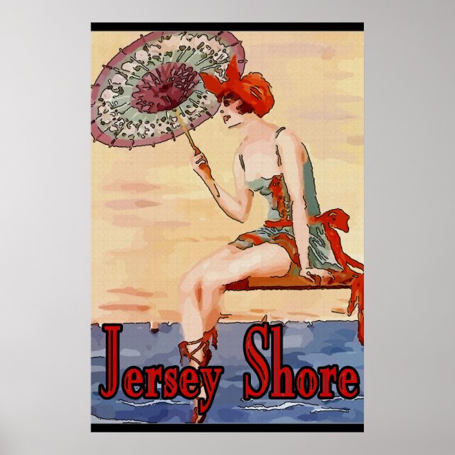 Vintage New Jersey at the Shore Poster (Front)