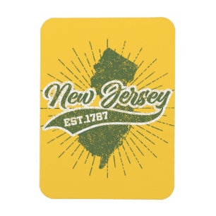 Vintage New Jersey Magnet