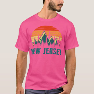 Vintage New Jersey Mountains Nature Hiking Retro 8 T-Shirt