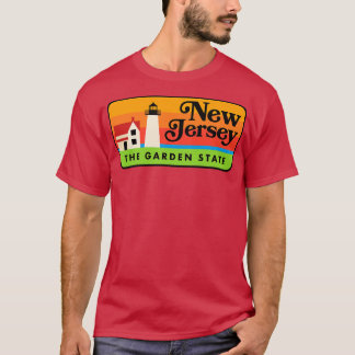 Vintage New Jersey The Garden State Lighthouse Bad T-Shirt