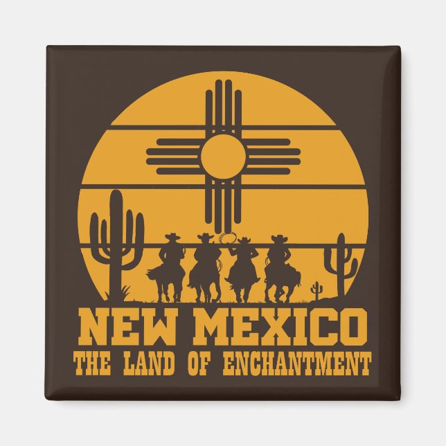 Vintage New Mexico Magnet (Front)