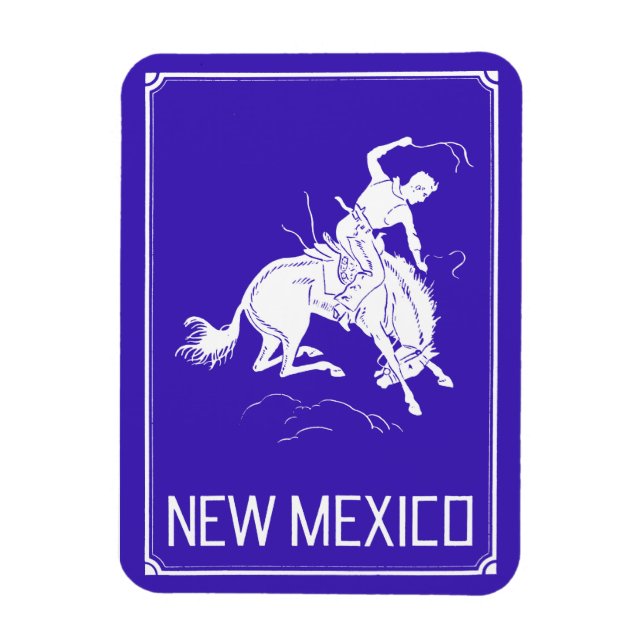Vintage New Mexico Magnet (Vertical)