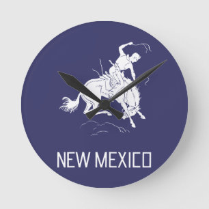 Vintage New Mexico Round Clock