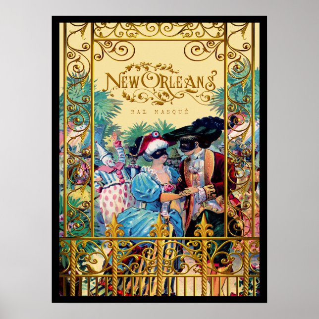 Vintage New Orleans Poster (Front)