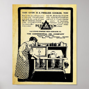 Vintage New Perfection Stove Print