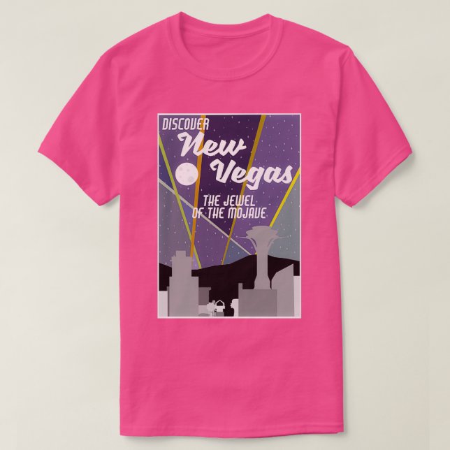 Vintage New Vegas Skyline 1 T-Shirt (Design Front)